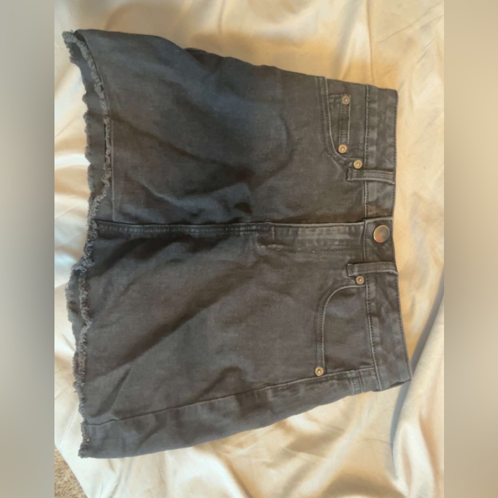 Women’s black jean skirt